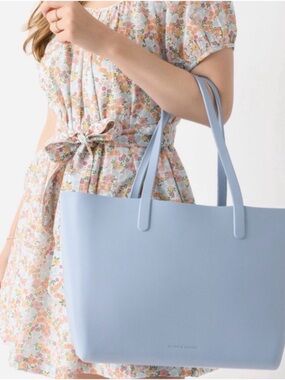 NWT Mansur Gavriel EVA Tote Cielo Blue Beach Pool Travel Bag